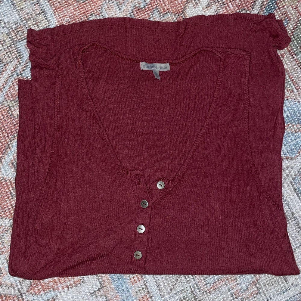 CHARLOTTE RUSSE high-low tunic